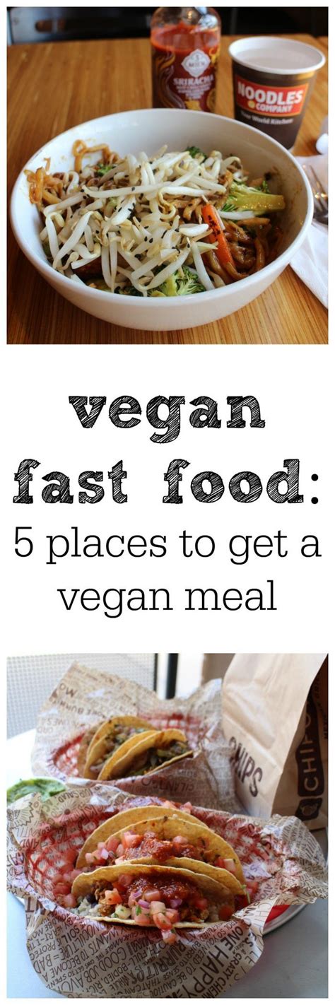 It is not intended as a substitute for professional advice of any kind. Vegan fast food: Plant based options on the go | Vegan ...