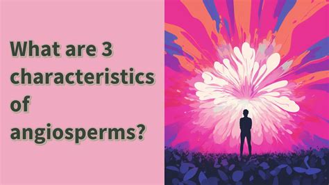 What Are 3 Characteristics Of Angiosperms Youtube