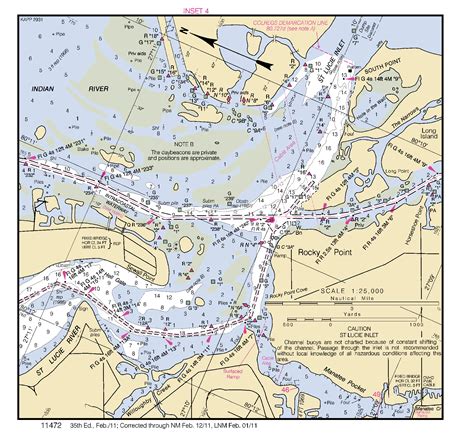 St Lucie Inlet Inset 4 Nautical Chart ΝΟΑΑ Charts Maps