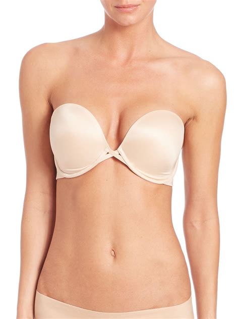 Wacoal Synthetic Amazing Assets Strapless Push Up Bra In Sand Natural Lyst