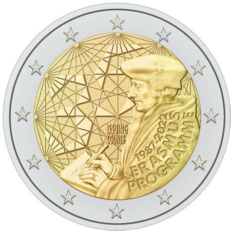 2 euro coin  35th Anniversary of the Erasmus Programme  Eurozone 2022