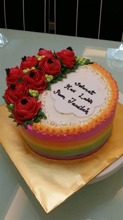 Zielicious Homemade Cakes Kek Harijadi Pertunangan Nikah Hantaran Bunga Bunga Korean Style