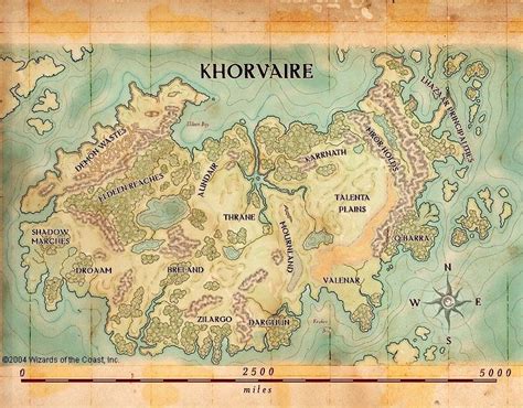 Khorvaire Mapa Mundo De Fantasia Mapa Ilustrações Com Mapas