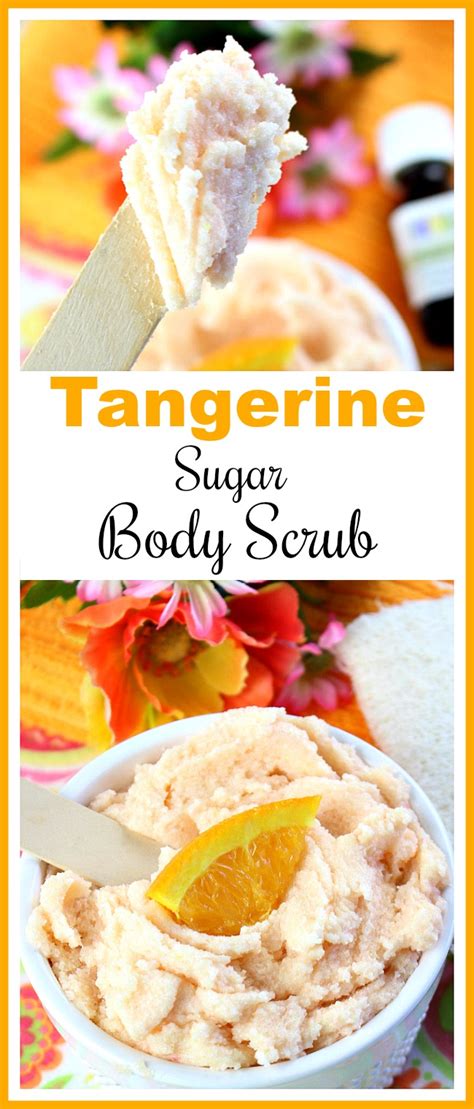 Tangerine Sugar Body Scrub Easy Diy Beauty Product