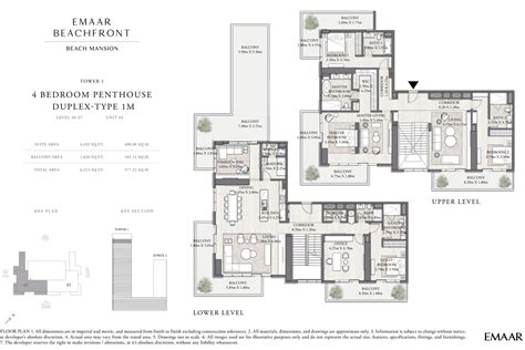 Beach Mansion Floor Plan Details By Emaar Properties