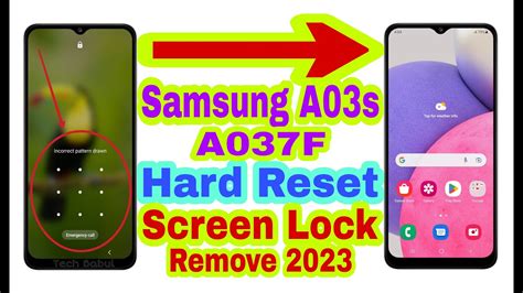 Samsung A03s A037f Remove Screen Lockhard Reset 2023 Unlock
