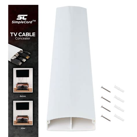 Simple Cord Tv On Wall Cord Cover Conceals Cables Cords Or Wires 32