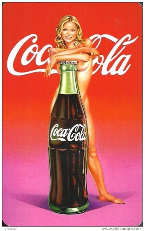 Kleinformat 2001 COCA COLA SOFT DRINK EROTIC SEXY NUDE