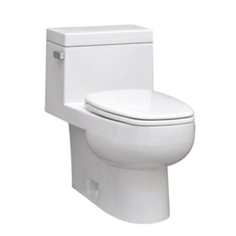 Icera The Vista 1 Piece Single Flush Elongated Bowl Toilet In White