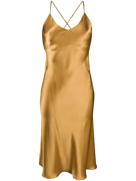 Gilda And Pearl Slip Dress Midi Sophia Dourado Dicas De Moda Para Mulheres Mulher Looks