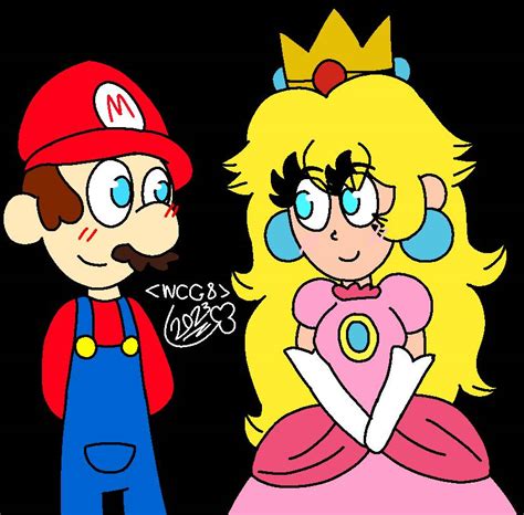 Peach X Mario Fanart By Oshiwawa30021 On Deviantart