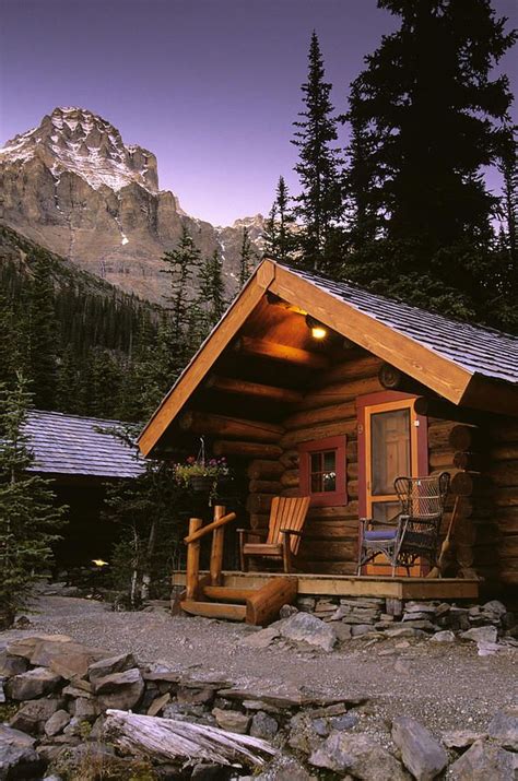 Cabin In Yoho National Park Lake By Ron Watts Cabins In The Woods