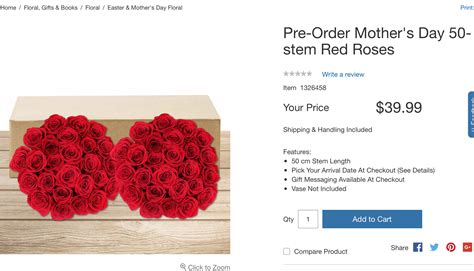 Pre Order Mothers Day Roses Online Count Me In Rcostco