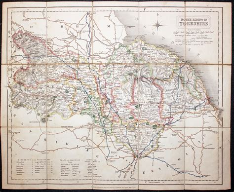 Antique Maps Of Yorkshire England Richard Nicholson