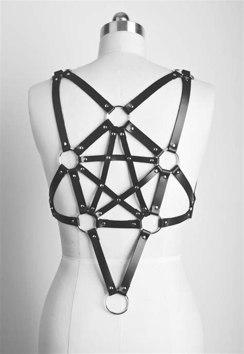 Leather Pentagram Body Harness Limited Edition Leather Harness