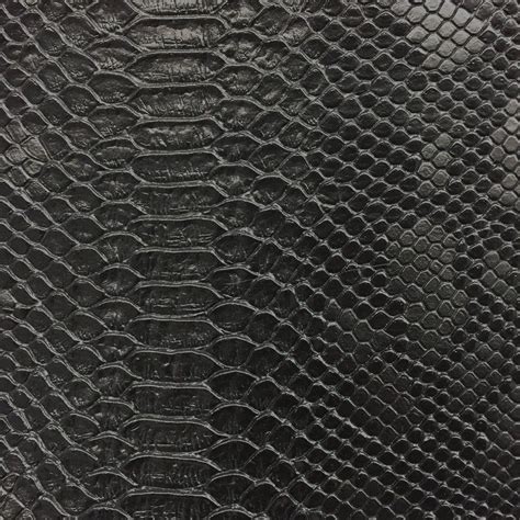 Black Faux Viper Sopythana Snake Skin Vinyl Fabric Ifabric