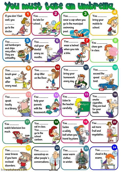 Modal Verbs Interactive And Downloadable Worksheet You Can Do The