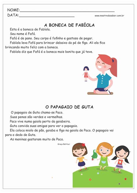 Frases Para Leitura 4 Ano