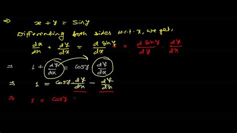 How To Find Derivative From Differential Equationmp4 Youtube