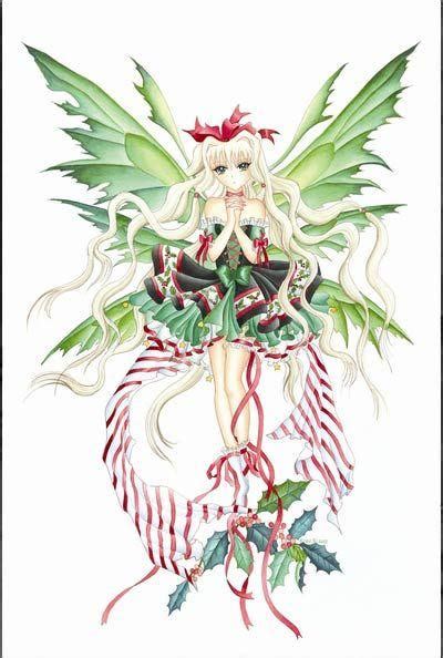 Nene Thomas Candy Cane Anime Fairy Print Anime Fairy