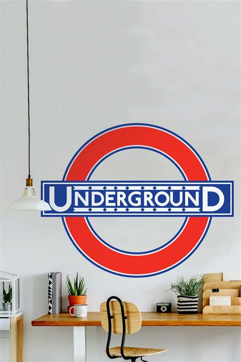 London Underground Historic Roundel Mural London Underground Tube Map
