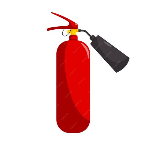 Premium Vector Fire Extinguisher Flat Vector Illustration Isolated On White Background Icon