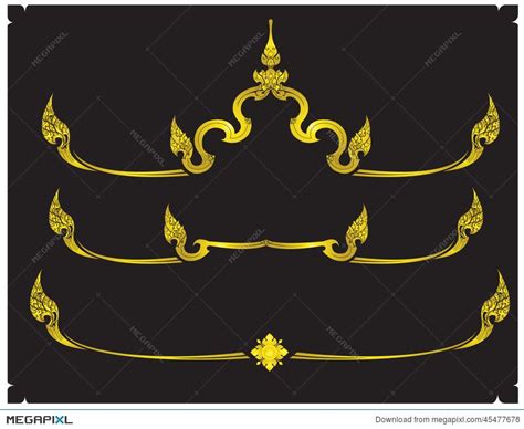 Thai Ornament Design And Border Thai Thailand Art Thai Art Graphic