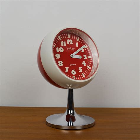 Space Age Peter Globe Alarm Desk Clock Rent Only Retrosexual Vintage Shop