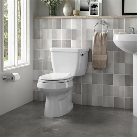 Kohler Wellworth White Watersense Round Standard Height 2 Piece Toilet