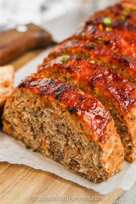 healthy meatloaf beef and turkey spend with pennies