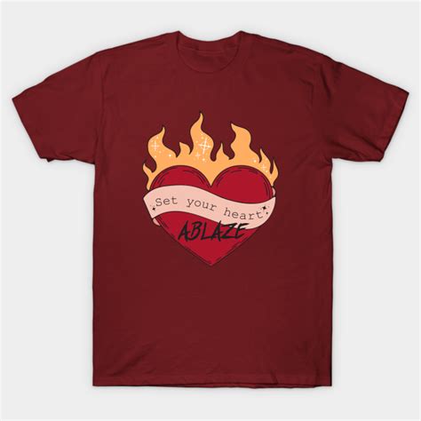 Set Your Heart Ablaze Rengoku T Shirt Teepublic