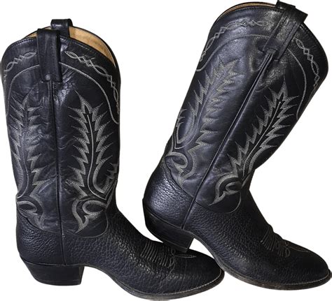 Vintage 80s Leather Cowboy Boots By Tony Lama Shop Thrilling