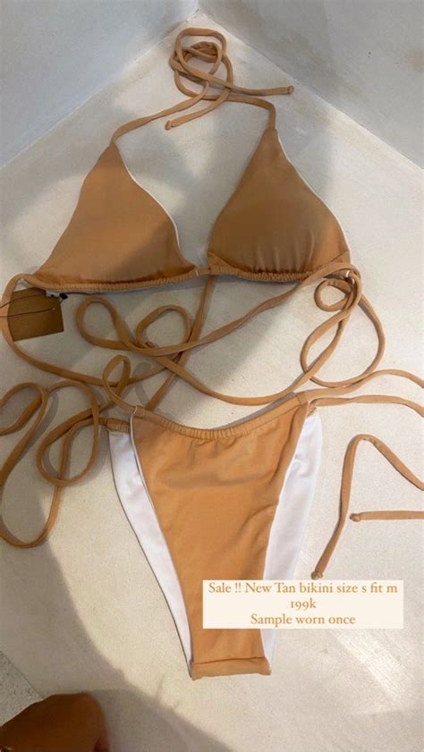 bikini sample nude tan line size s on carousell