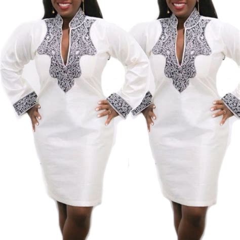 Plus Size Women Sexy Dashiki Dress Ladies Summer Print Vestidos African Dress For Women