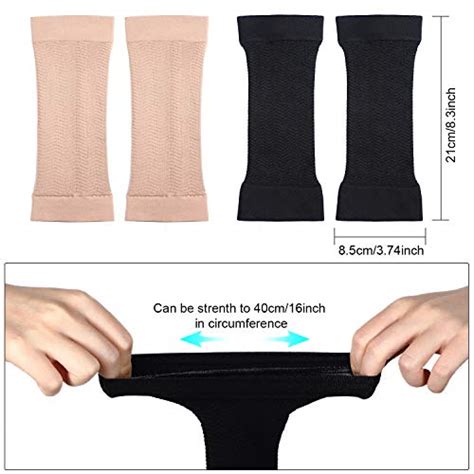 Satinior 2 Pairs Arm Shapers For Plus Size Women Upper Arm Sleeves