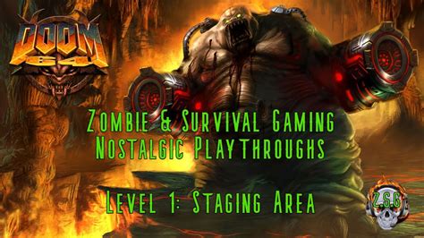 Nostalgic Playthroughs Doom 64 Level 1 Staging Area With Zombie