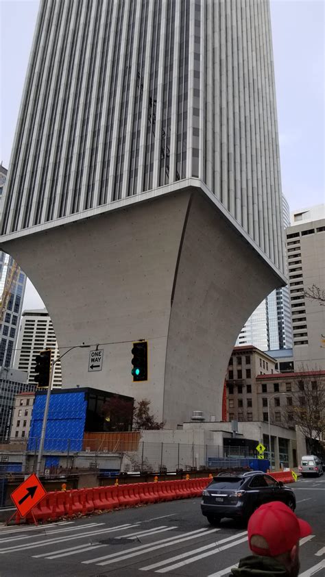 The Bottom Of A Skyscraper In Downtown Seattle Any Explanation On This