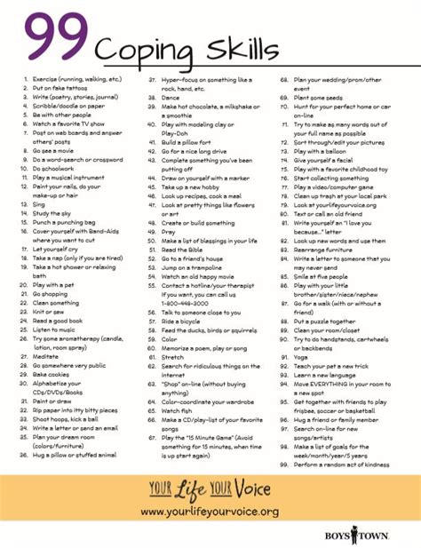 Coping Skills For Addiction Worksheets