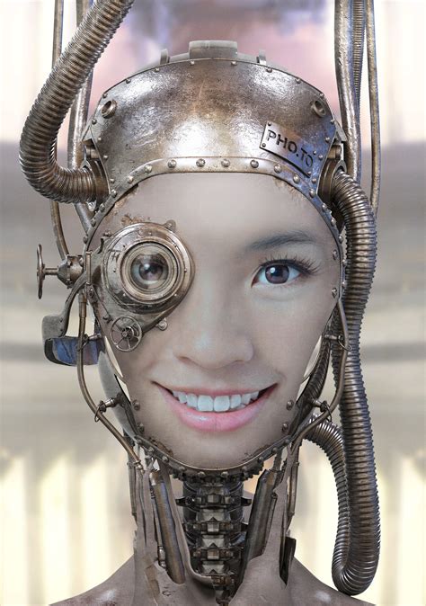 Turn Yourself Into A Robot With Online Steampunk Face Effect
