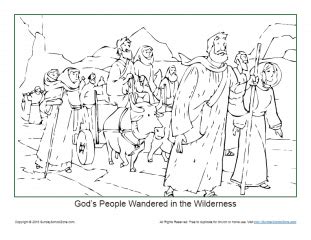 Egyptian scribes of ahmose i and thutmoses iii wrote boastfully of campaigns in the levant, resulting in captured prisoners being enslaved in egypt. God's People Wandered in the Wilderness Coloring Page ...