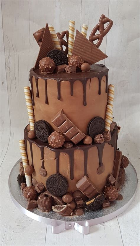 Birthday Cake Chocolate Bar Cakes Tiered Cakes Birthday Chocolate