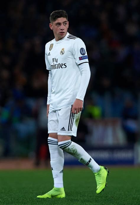 Federico Valverde of Real Madrid looks on during the Group G match of