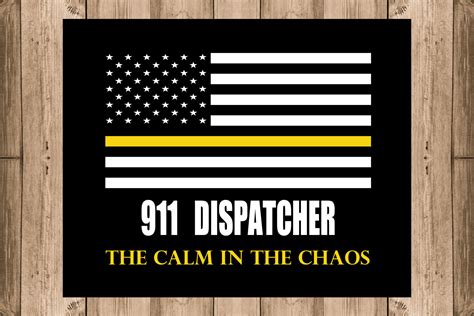 Thin Gold Line Flag 911 Dispatcher T Police Dispatcher T Etsy