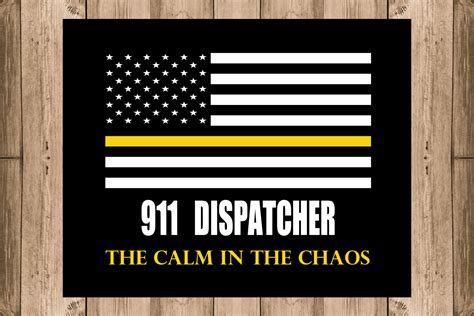 Thin Gold Line Flag 911 Dispatcher Gift Police Dispatcher Gift | Etsy