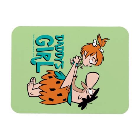 The Flintstones Fred And Pebbles Daddys Girl Magnet Zazzle