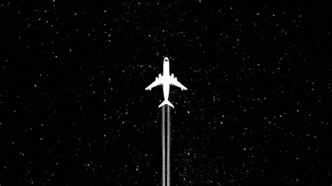 White Plane Dark Minimal 4k Hd Artist 4k Wallpapers Images