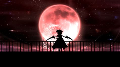 Download Blood Moon Remilia Scarlet Anime Touhou Hd Wallpaper By Minust