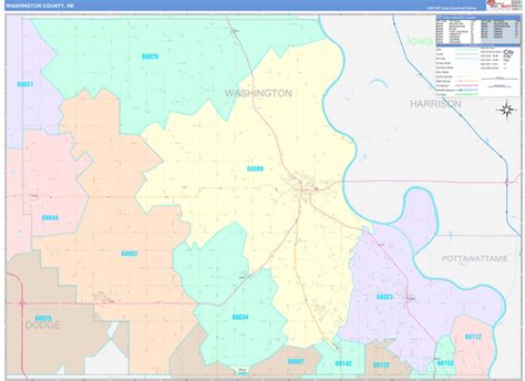 Washington County Ne Zip Code Maps Color Cast