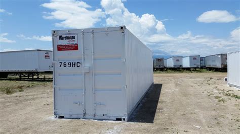 40 Foot High Cube White Storage Container 4650 • Warehouse Options