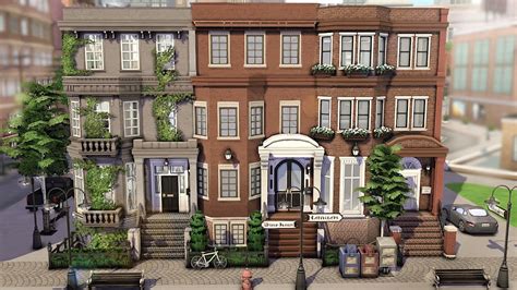 Luxurious New York Townhouses 🌆 The Sims 4 Speed Build No Cc
